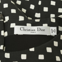 Christian Dior Top in Schwarz/Weiß