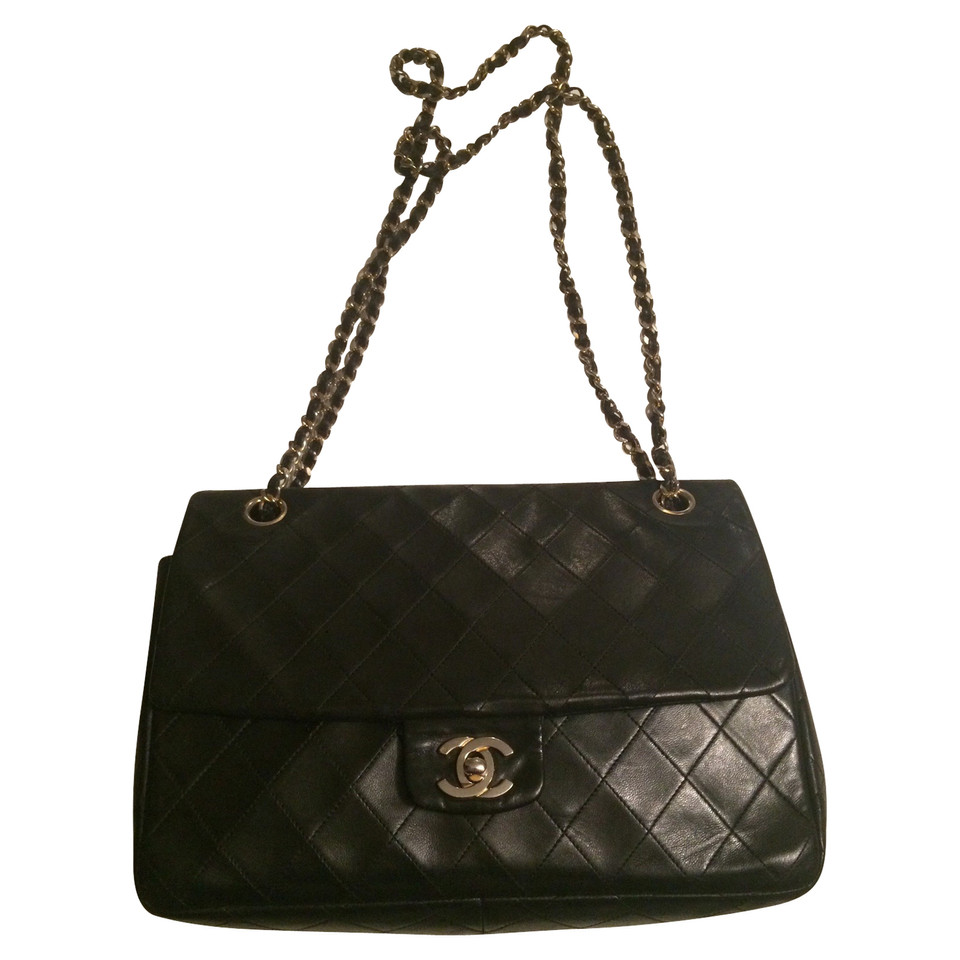 Chanel 2.55 Leer in Zwart