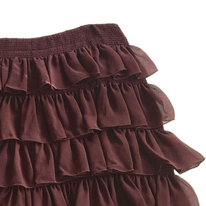 Miu Miu Skirt Silk in Brown