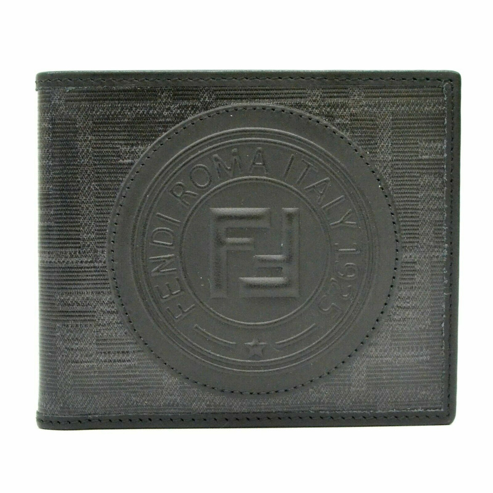 Fendi Täschchen/Portemonnaie aus Canvas in Schwarz