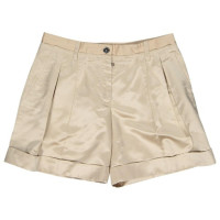 Dolce & Gabbana Shorts aus Seide in Creme