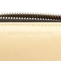 Balenciaga Täschchen/Portemonnaie aus Leder in Beige