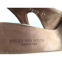 Dries Van Noten Sandals Leather in Gold