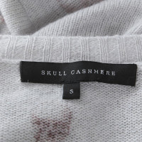 Skull Cashmere Pullover in Grau
