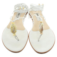 Jimmy Choo Sandals Leather in White