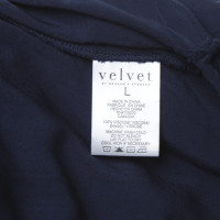 Velvet Blouse shirt in dark blue
