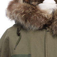 Furry Jacke/Mantel aus Baumwolle in Grün