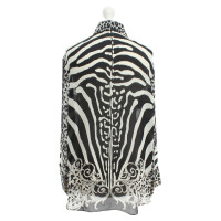 Balmain Silk blouse with animal print