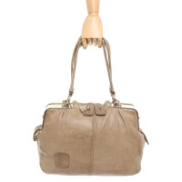 Dolce & Gabbana Handtasche aus Leder in Beige