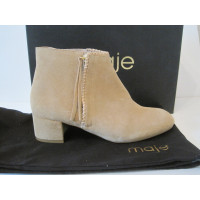 Maje Boots Suede in Beige