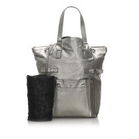 Yves Saint Laurent Downtown Tote Patent leather in Grey