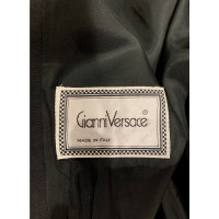 Gianni Versace Jacket/Coat Linen in Black