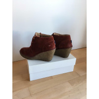 Tommy Hilfiger Ankle boots Suede in Bordeaux