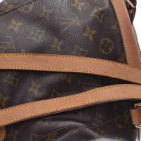 Louis Vuitton Montsouris Backpack MM25 aus Canvas in Braun