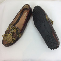 Car Shoe Slippers/Ballerinas Leather