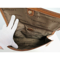Leonard Clutch Bag Leather in White