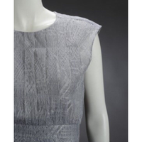 Chanel Kleid aus Seide in Silbern