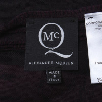 Alexander McQueen Sciarpa in nero / viola