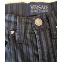 Versace Hose aus Baumwolle in Grau