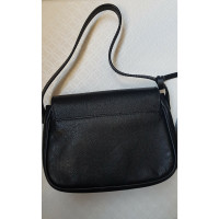 Borbonese Handtasche aus Leder in Schwarz