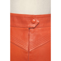Givenchy Skirt Leather in Orange