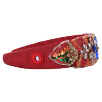 Dolce & Gabbana Haarschmuck aus Baumwolle in Rot