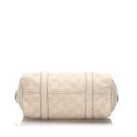 Gucci Handtasche aus Canvas in Weiß