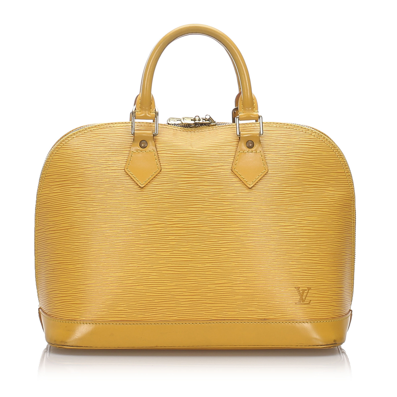 Louis Vuitton Alma PM Epi Leather in Yellow - Second Hand Louis Vuitton Alma  PM Epi Leather in Yellow buy used for 794€ (4299264)