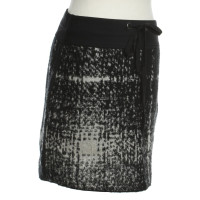 Marc Cain Wool skirt in black/white