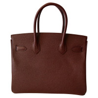 Hermès Birkin Bag 30 Leer in Bordeaux