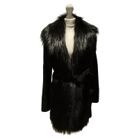 Salvatore Ferragamo Jacket/Coat Wool in Black