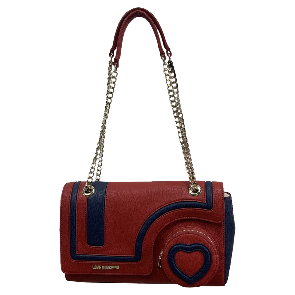 Love Moschino Borsa a tracolla in Pelle in Bordeaux