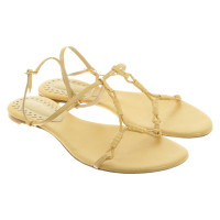 Bottega Veneta Sandals Leather in Yellow