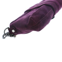 Lanvin Handtasche aus Wildleder in Violett