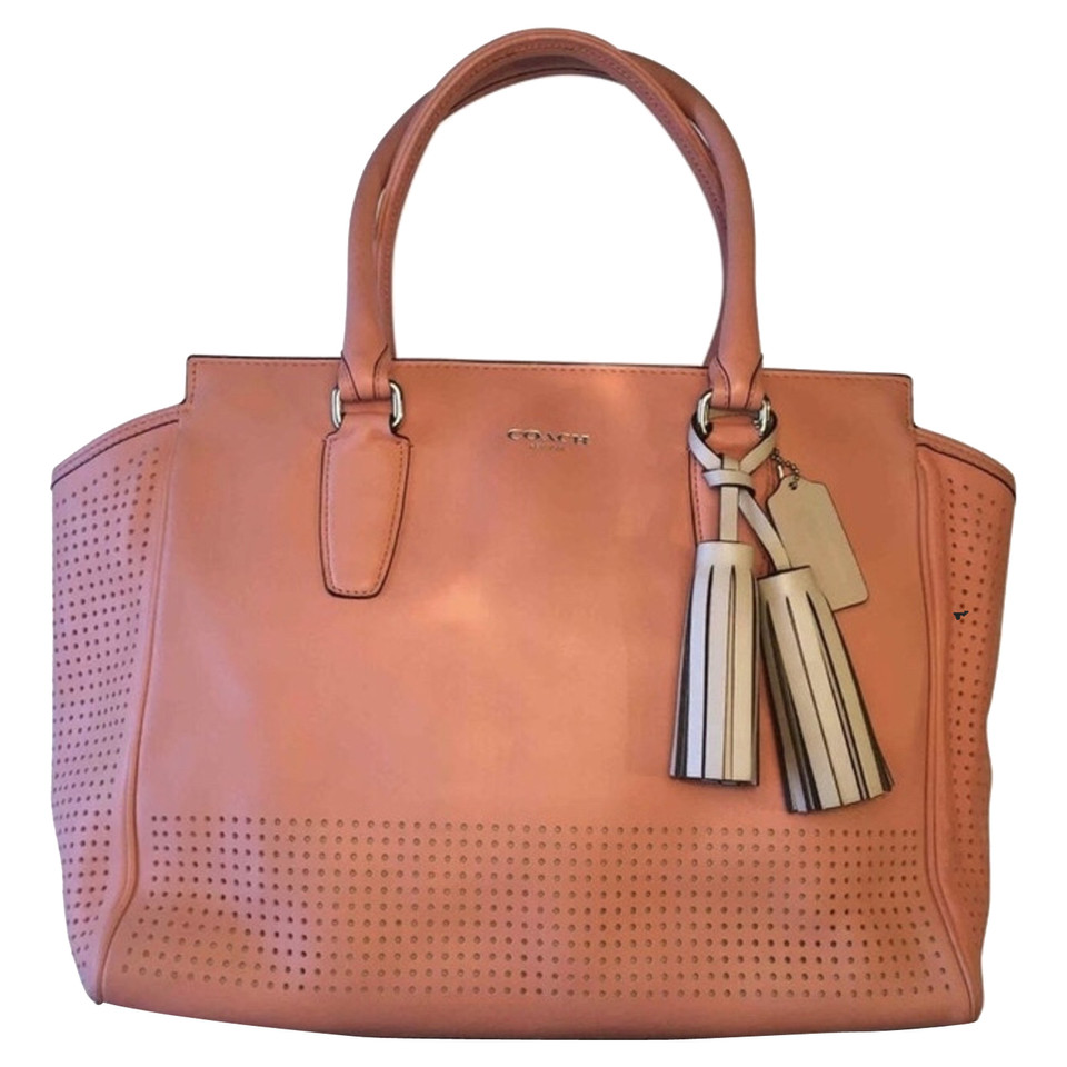 Coach Handbag in salmon orange