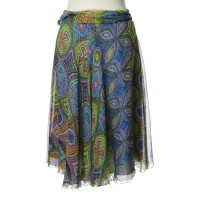 Rena Lange Silk skirt with a colorful print
