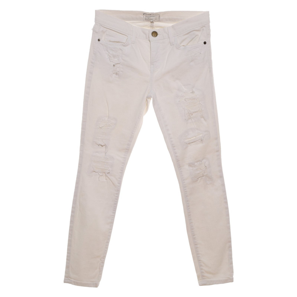 Current Elliott Jeans in Cotone in Bianco