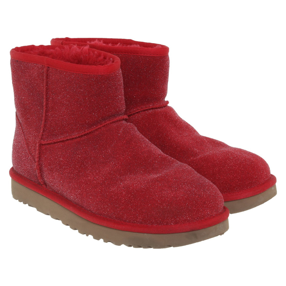 Ugg Australia Ankle boots Leather in Red