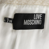 Moschino Love Jas/Mantel Wol in Crème