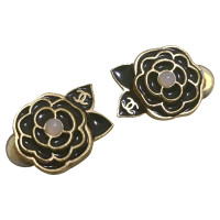 Chanel Camellia ear clips