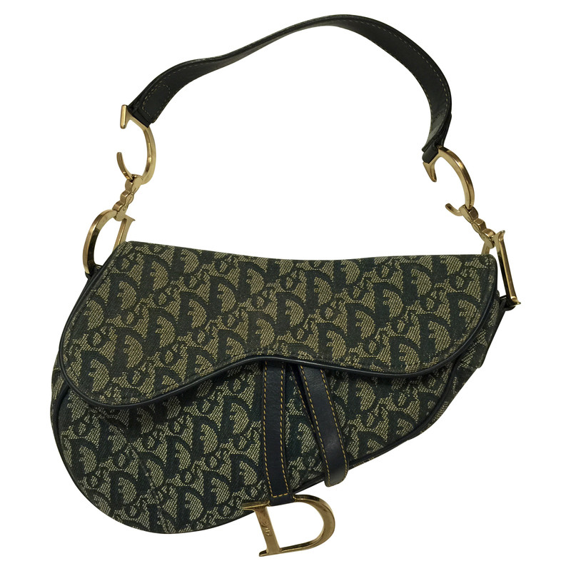 Christian Dior Saddle Bag aus Baumwolle