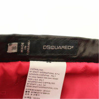 Dsquared2 Shorts aus Leder in Schwarz
