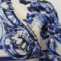 Roberto Cavalli Top Silk in Blue