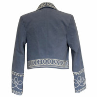 Temperley London Jacket/Coat Cotton in Blue