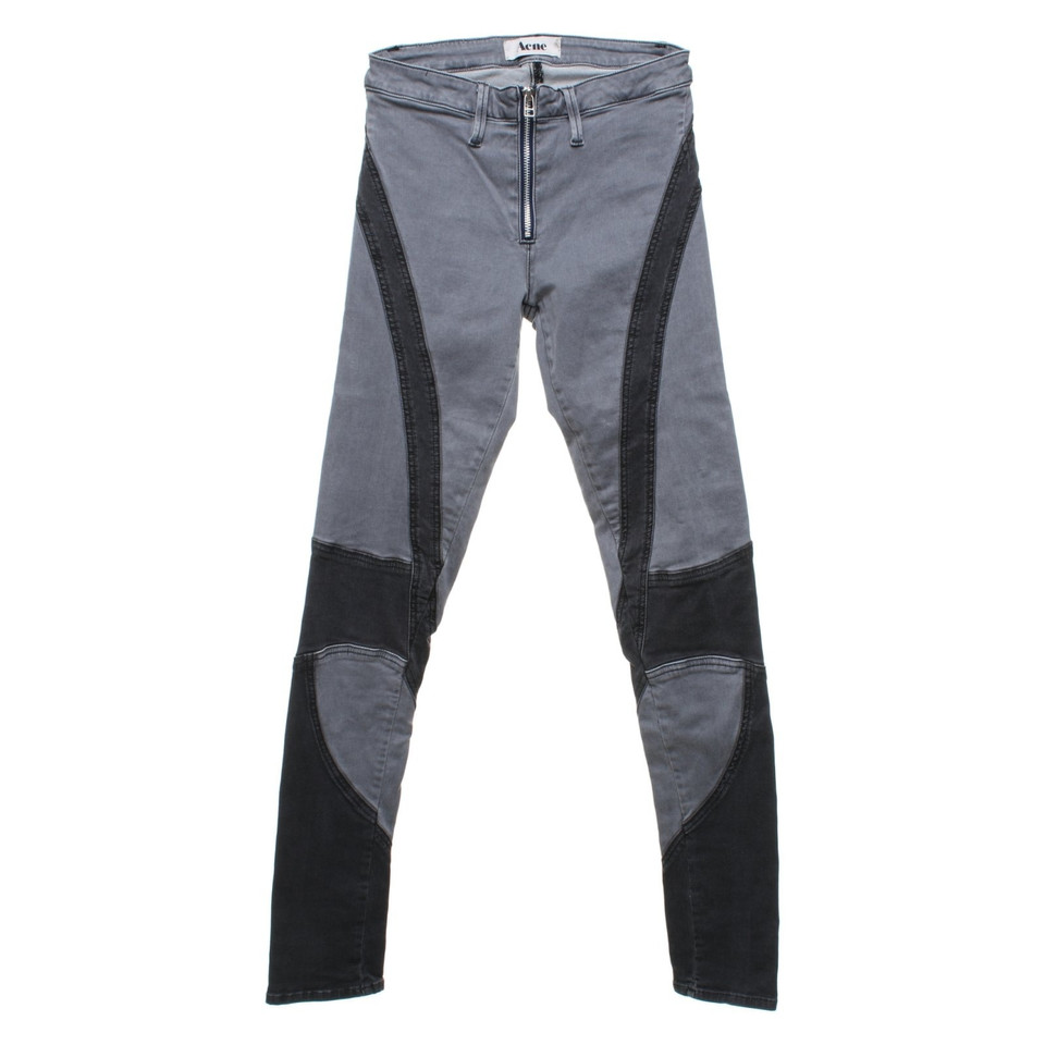 Acne Jeans in grigio / nero