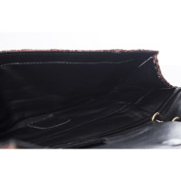 Maison Du Posh Clutch Leer in Bruin