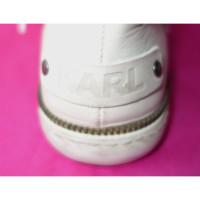 Karl Lagerfeld Sneakers aus Leder in Weiß