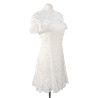 Sandro Kleid aus Baumwolle in Weiß