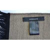Versace Scarf/Shawl Wool in Brown