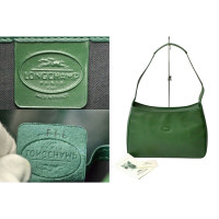 Longchamp Umhängetasche aus Leder in Grün